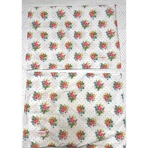 Cath Kidston London 100% Cotton Cottage Floral 2 Standard Pillowcases Bunches